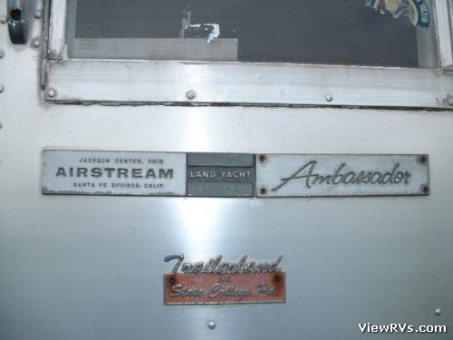 1968 Airstream Ambassador Travel Trailer