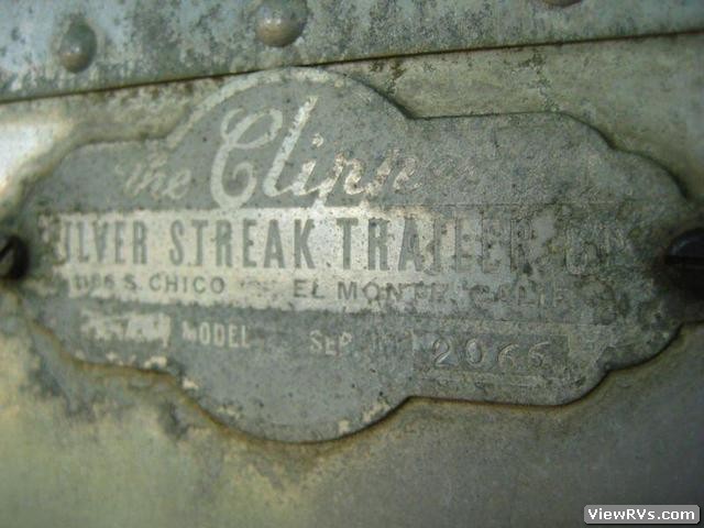 1949 Silver Streak Travel Trailer Clipper (A)