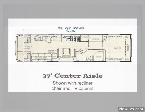 1990 Vogue Prima Vista 37 Motorhome